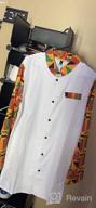 img 1 attached to LucMatton Men'S African 2 Piece Set - Long Sleeve Dashiki Suit With Button Up Tops & Pants review by Wayne Goff