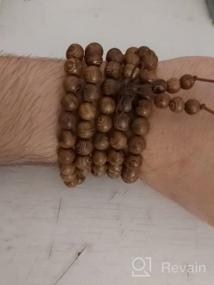 img 7 attached to 108 Prayer Beads Mala Bracelet: Natural Wood Tibetan Buddhist Buddha Meditation Necklace Mala Bracelet for Ultimate Mindful Experiences