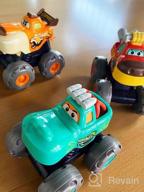 img 1 attached to IPlay, ILearn Dinosaur Truck Toys Toddler 1-3, Baby Pull Back Dino Cars, Big Dinosaur Construction Vehicle, Excavator Dump Truck, Christmas Birthday Gift For 12 18 Month 1 2 3 Year Old Kids Boys Girls review by Saradhi Suter