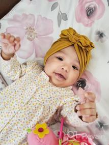 img 6 attached to 6-Pack Baby Turban Knot Hats: Cotton Head Wraps For Infants & Toddlers!