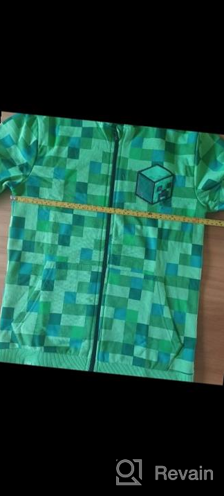 img 1 attached to 💻 Minecraft Creeper Hoodie for Boys: Perfect for Your Little Gamers! review by Thunder Ballman