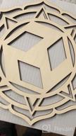 img 1 attached to Enhance Your Meditation Space With Simurg 11.5'' Sacred Geometry Wooden Crystal Grid Wall Art review by Ismael Hennigan