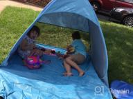 img 1 attached to Stay Cool And Protected On The Beach With The ICorer Automatic Pop Up Sun Shelter Tent review by Todd Raynie
