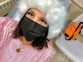img 8 attached to Winter Faux Fur Headband For Women - Earwarmer Earmuff Hat For Skiing By Dikoaina