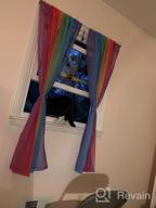 img 1 attached to Transform Your Space With Anjee'S Ombre Rainbow Sheer Curtains - 84 Inches Long And Perfect For Kid'S Rooms, Nurseries And Patios review by Loren Slama
