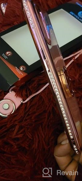 img 1 attached to Sparkle And Protect Your Samsung S20 With OCYCLONE Luxury Glitter Case With Ring Stand, Bling Diamond And Kickstand - Rose Gold review by William Wiley