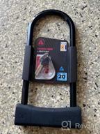 img 1 attached to Heavy Duty Seatylock Mason U Lock - Patented Diamond Secure Anti Theft Bike Lock With Keys - Ultimate Protection For City, Electric, Mountain Bikes, And Scooters review by Scott Carlile