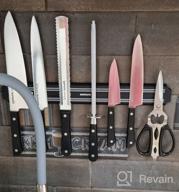 img 2 attached to 🔪 Samura Harakiri SHR-0280B Knife Set: 5 Knives, Mousat, Scissors, Magnetic Holder - The Ultimate Cutlery Collection review by Gabriela Okrent ᠌
