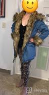 img 1 attached to Plus Size Women'S Military Denim Hooded Winter Coat With Faux Fur Lining Parka review by Eric Hartman