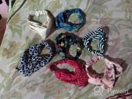 img 1 attached to Boho Chic Huachi Headbands: Stylish Twist Knot And Stretchy Criss Cross Head Wraps For Women And Girls - Vintage Hair Accessories review by Mitch Emmel
