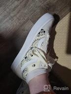 img 1 attached to 👟 Vans Classic Bandana Black White Men's Fashion Sneakers review by Marcus West