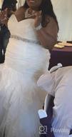 картинка 1 прикреплена к отзыву Lovful Bridal Belt: 22In Rhinestone Wedding Dress Sash With Crystal Ribbon For Women от Antonio Moore