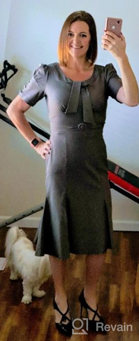 img 1 attached to MUXXN Women'S Short Sleeve Mermaid Formal Dress With Retro 1950S Style review by Paul Walton