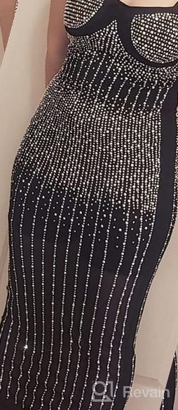 img 1 attached to Sparkle And Shine Your Way Through The Night: PORRCEY Women'S Drilling Process Party Dress review by Crystal Collins