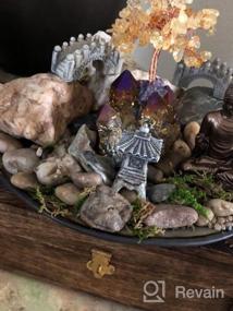 img 8 attached to Mookaitedecor Amethyst Crystal Tree, Quartz Cluster Red Titanium Crystals Base Bonsai Money Tree For Wealth And Luck
