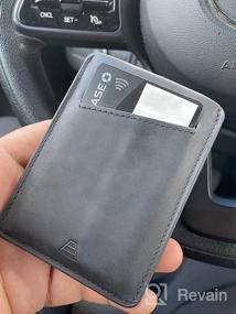 img 5 attached to Andar Minimalist Leather Wallet with Pocket for Essential Carry