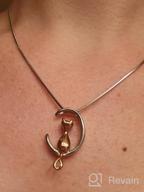 img 1 attached to Minicremation Pet Cremation Jewelry: Elegant Ashes Necklace Keepsake for Cats review by Tiffany Tucker