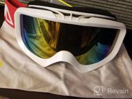 img 1 attached to Unigear Ski & Snowboard Goggles - Clear Vision, Anti-Fog & UV Protection For All Ages review by Jodi Tisdale