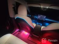img 1 attached to Upgrade Your Tesla Model 3/Y Interior With VIHIMAI'S Automatic On/Off RGB LED Light Strips review by Brandon Hunter