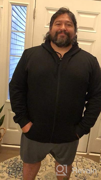 img 1 attached to Men'S Lightweight Zip Up Hoodie Jacket With Kanga Pocket review by Bryant Randolph