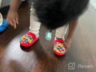 img 1 attached to Sesame Street Toddler Slippers: Elmo, Cookie Monster, Big Bird, Abby Cadabby - Character Print Comfy Footwear review by Aaron Masek
