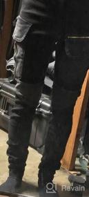 img 6 attached to Панковские штаны-харемы с заплатками и индивидуальными карманами на молнии - Minibee