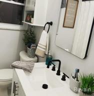img 1 attached to Oil Rubbed Bronze Widespread Bathroom Faucet With Drain And Supply Lines - Retro 2-Handled Vanity Faucet For 3-Hole Sink Basin By WOWOW review by Matt Charlton
