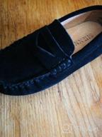 img 1 attached to Comfortable and Chic: Shenn Boys' Cute Slip-On Suede Leather Loafers Shoes S8884 review by David Will