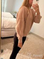 img 1 attached to Soft Ribbed Knit Batwing Sweater Top For Women'S Long Sleeve Pullover With Crew Neck By TECREW review by Dustin Marshall