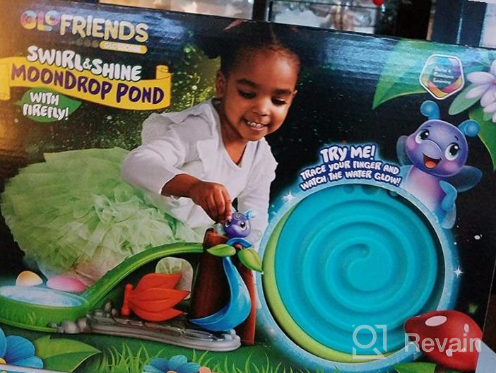 img 1 attached to Playskool Glo Friends - Swirl & Shine MoonDrop Pond -- Glowing, Musical Pond -- Glowing Firefly Toy And Playset -- SEL Toy -- Ages 2+ review by Darren Pham