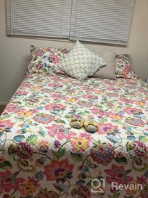 img 7 attached to Get Cozy With Mohap Reversible Quilt Set- Twin Size, Hypoallergenic, All-Season - Pattern#5