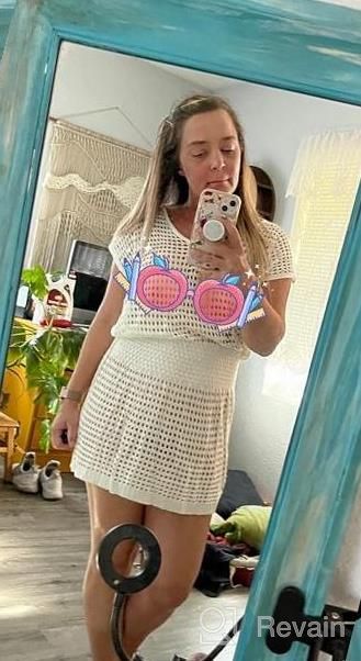 img 1 attached to Women'S Jeasona Beach Swimsuit Cover Up Crochet Dress Bathing Suit Swim Coverups review by Jermall Meredith