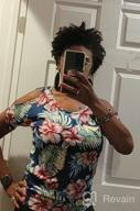 img 1 attached to 👚 Stylish Womens Summer Cold Shoulder Tops: Short Sleeve T Shirts for Casual Dolman Blouses Look review by Ricardo Thotti