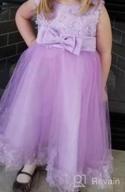 img 1 attached to Elegant Lace Tulle Princess Party Dress For Flower Girls At Weddings, Bridesmaids, Baby Girl Pageants, And Baptisms - Acecharming review by Ebony Smith