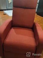 img 1 attached to Relax In Style With JUMMICO Recliner Chair In Aurora Grey - Adjustable Home Theater Single Fabric Sofa Furniture review by Dallas Grover
