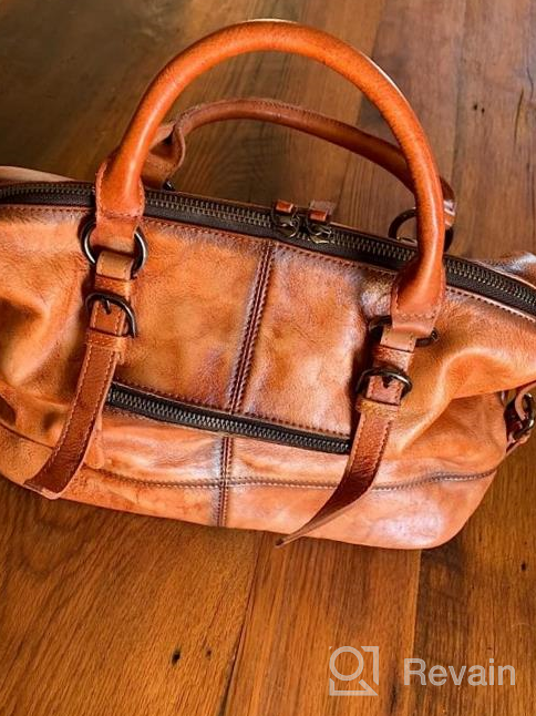 img 1 attached to Women'S Vintage Leather Purses And Handbags Shoulder Bag Tote Top Handle Bags Designer Cross Body Satchel By Heshe review by Jacob Brooks