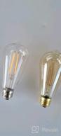 картинка 1 прикреплена к отзыву 6-Pack 60W Equivalent LED Edison Bulbs - 4000K Neutral White, Dimmable ST19 Vintage Filament от Casey Narcisse