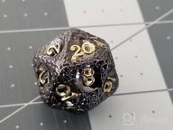 img 1 attached to 7PCS Ancient Bronze Metal DND Dice Set - Cobblestone Pattern Polyhedral Dungeons & Dragons Role Playing Game Dice For Tabletop Games. review by Chris Elam