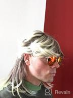 img 1 attached to 80S Costume Accessory: ALLAURA Blonde Mullet Wig For Men review by Douglas Irwin
