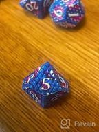 img 1 attached to Red Copper-Red Black UDIXI Metal DND Dice Set - 7 Die Polyhedral Dungeons And Dragons Role Playing Game review by Michael Copeland