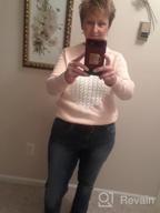 img 1 attached to Cute And Cozy: Nulibenna Women'S Cable Knit Pullover Sweaters With Heart Patch review by David Ramirez