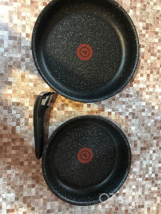 img 1 attached to Tefal Ingenio Authentic Pan Set L6719072 3 pr. black review by Ada Schwartz ᠌