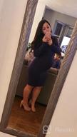 img 1 attached to 👗 Stylish and Comfy: Smallshow Women's Long Sleeve Maternity Dress for Ruched Pregnancy Clothes review by Aaron Romero