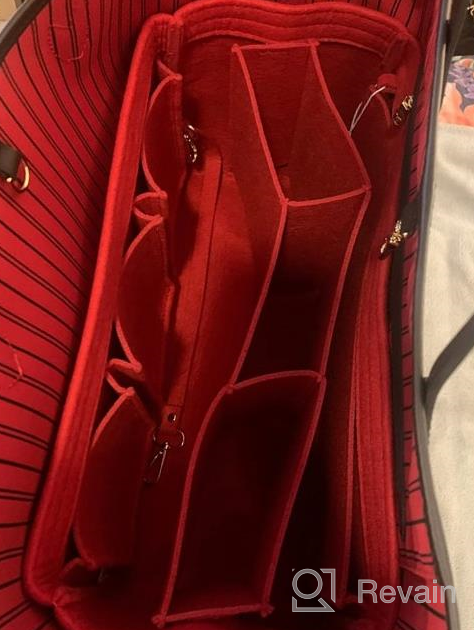 img 1 attached to Revamp Your LV Neverfull GM With AlgorithmBags Cherry Luxury Purse Organizer Insert & Divider review by Max Guerrero