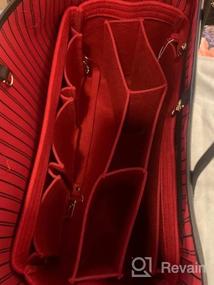 img 7 attached to Revamp Your LV Neverfull GM With AlgorithmBags Cherry Luxury Purse Organizer Insert & Divider