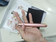 img 1 attached to 2-IN-1 Electric Jade Roller Massager Facial Roller & Face Massager, Rose Quartz review by Blake Pudic