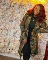 img 1 attached to Camo Chic: Women'S Vakkest Blazer Jacket With Lapel, Long Sleeves, And Pockets - Fashionable Outwear review by Juan White