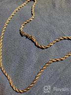 img 1 attached to Premium Quality Stainless Steel Twist Rope Chain Necklace, Available in 22-28 Inches review by Justin Ott