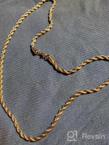 img 6 attached to Premium Quality Stainless Steel Twist Rope Chain Necklace, Available in 22-28 Inches
