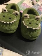 img 1 attached to Dinosaur Slippers: Stylish Boys' Shoes for Toddlers' Indoor Bedroom Comfort review by Demond Clenney